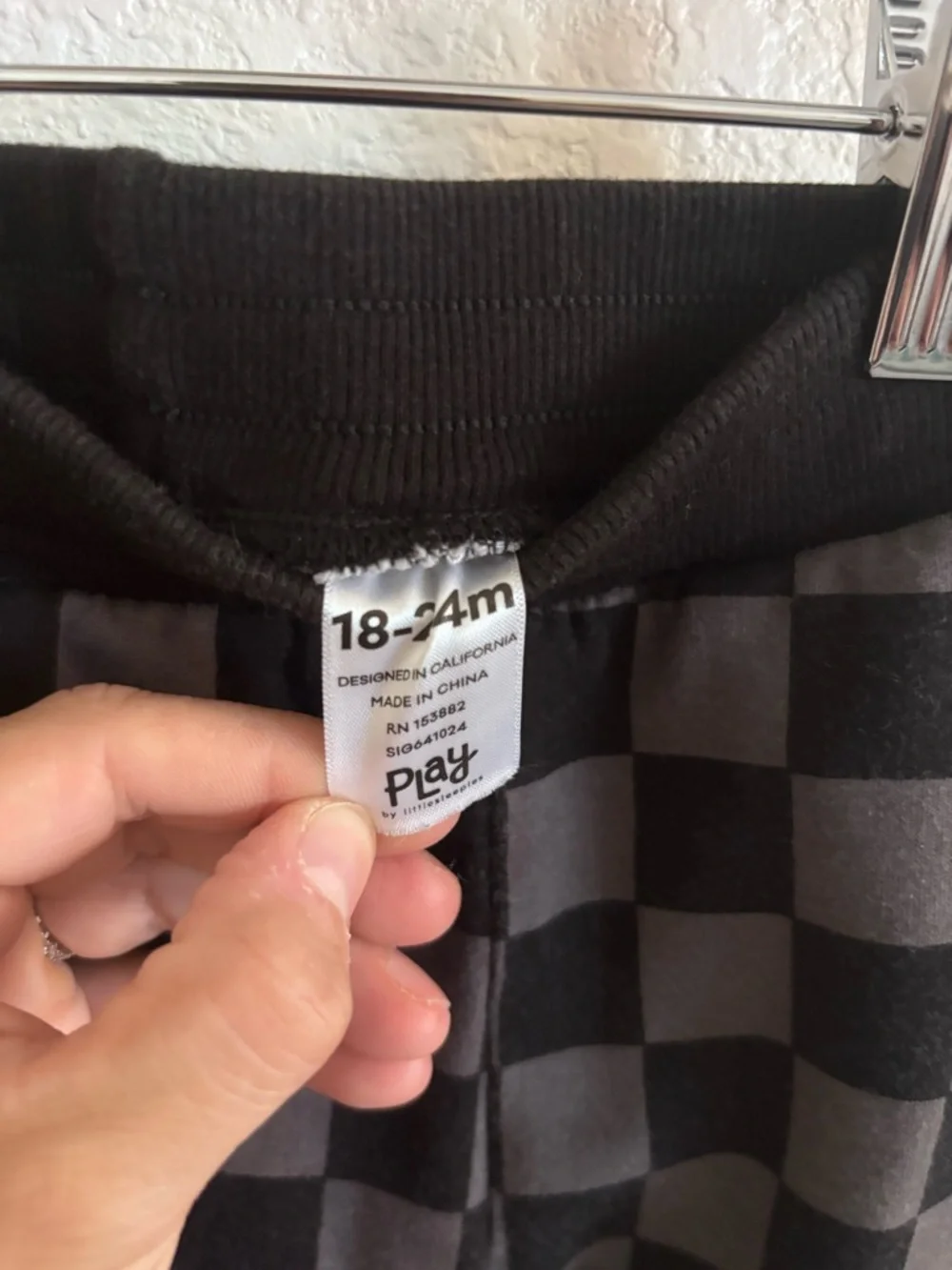 Little Sleepies - Checker Hoodie + Jogger sweatsuit set